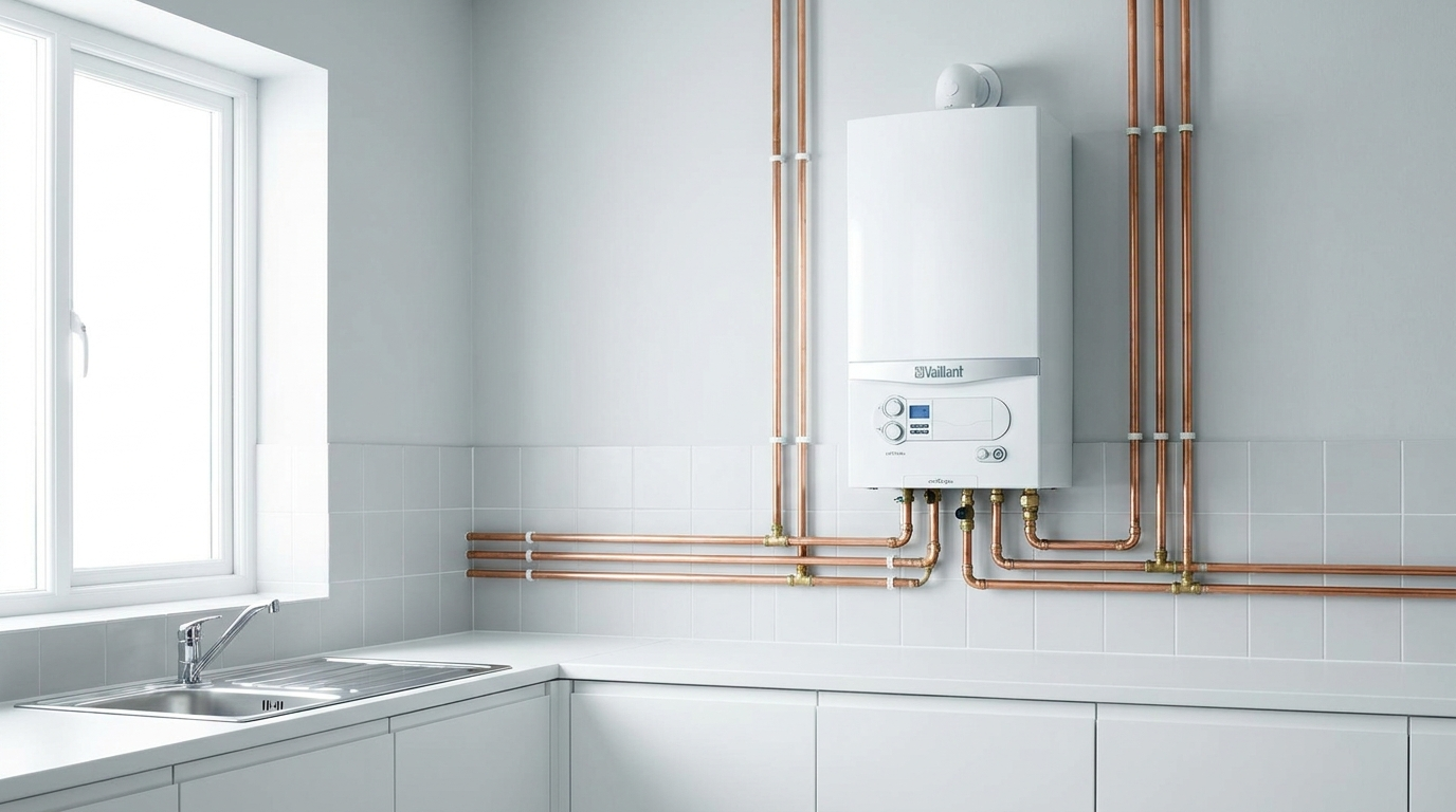 A clean, efficient boiler install